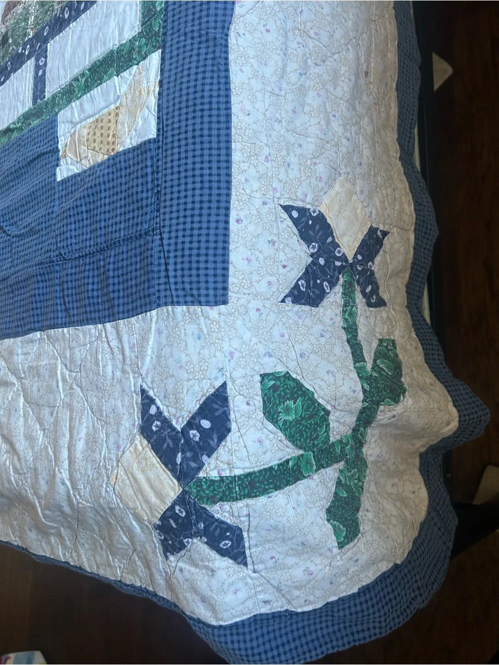 Cottage Core Country Americana Birdhouse Barn Patchwork Quilt